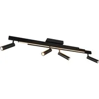 TRIO Leuchten LED Deckenleuchte ZENO ausziehbare LED Deckenlampe mit 4 verstellbaren Spots dimmbar CCT, getrennt schaltbar, LED fest integriert, warmweiß - kaltweiß, getrennt schaltbare Spots, Lichtfarbe einstellbar inkl Fernbedienung