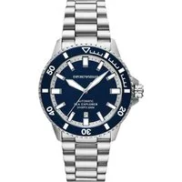 Emporio Armani Automatikuhr AR60087, Armbanduhr, Herrenuhr, Mechanische Uhr, Edelstahlarmband, analog, Tag