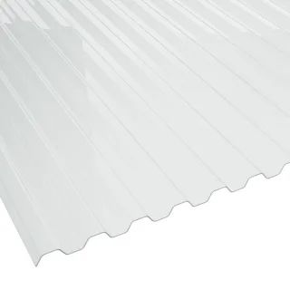 PVC Lichtplatte | BioLine | Spundwand | 70/18 | 1,2 mm | Breite 1090 mm | glasklar