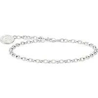 THOMAS SABO Armband Charm-Armband Aus Silber Mit Weißer Münze (Set)