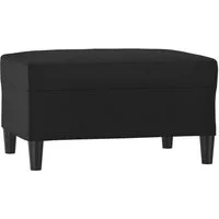 vidaXL Polsterhocker Fußhocker Schwarz 70x55x41 cm Kunstleder (1 St)