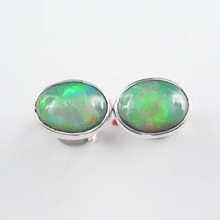 Welo Opal Ohrstecker 0,74 ct. + 0,72 ct. aus 925er Sterling Silber