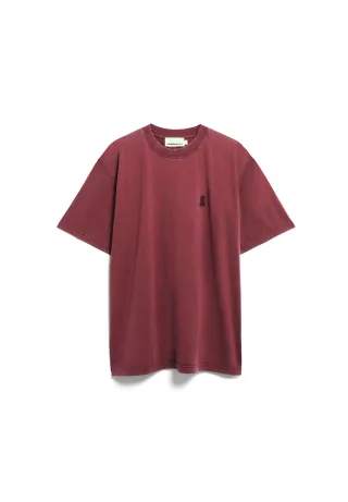 Armedangels - ICONIC Å MAARKOS GD T-SHIRT velvet red washed - Gr. - XL