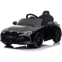 Elektro-Kinderauto Kinder Elektroauto BMW M4, 12 Volt zwei Motoren+Audio+LED+FB schwarz