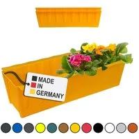 BURI Blumenkasten Blumenkasten Europaletten 2er-Set Gelb Pflanzkasten Balkonkasten