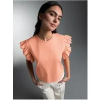Trigema T-Shirt TRIGEMA Volant Shirt (1-tlg)