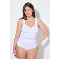 Ulla Popken Shapinghemd Shaping-Top Spitze bügellos Träger verstellbar