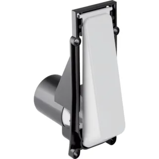Geberit Betätigungstaste weiß-alpin mit Kolbengehäuse für pneumatische Urinal Handauslösung 240048111