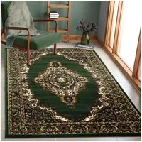 Vimoda Orientteppich Klassich Orientalisch Vintage Wohnzimmerteppich, rechteckig, Höhe: 6 mm, mit Kunstvollem, Klassisch, mit Bordüre, Läufer Wohnzimmer