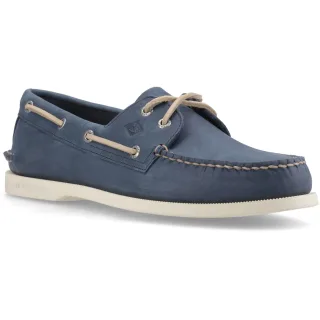 Sperry Authentische 2-Augen-Boots-Leder-Schuhe für Herren in Marineblau