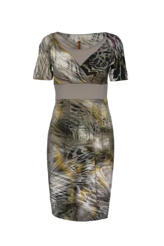 Faux Crossover Kleid