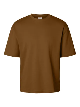 SELECTED MEN - SLMLOOSEOSCAR SS O-NECK TEE NOOS - Gr. - L