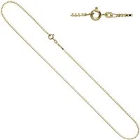 JOBO Goldkette Venezianerkette 1,0 mm, 8 Karat 333 Gold diamantiert