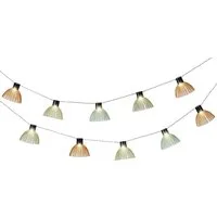 Lumineo LED Solarleuchte Solar Party-Beleuchtung Plastik 10 LED L.450cm multi/warm weiß