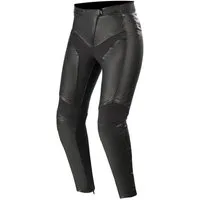 Alpinestars Motorradhose Vika v2 Damen Motorrad Lederhose Knieprotektoren enthalten