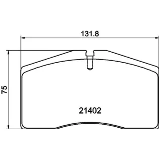 Hella Bremsbel?ge vorne Audi 80 Porsche 911 928