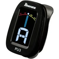 Ibanez Stimmgerät PU3-BK Clip Auto Tuner, mit LCD Display und Stimm-Modi A0 (27,5Hz) - C8 (4186Hz)