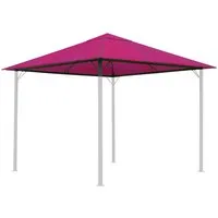 Quick Star Pavillon-Ersatzdach Nizza, 180 g/m², 297 x 297 cm (Beere, 3 x 3 m), Mit Lüftungsschlitzen
