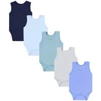 TupTam Body TupTam Baby Jungen Achselbody in Unifarben 5er Pack