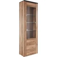 OTTO home Vitrine Larona, zeitlose Glasvitirne, Hochschrank Höhe 205,6 cm Stauraumvitrine mit dekorativer Rahmenoptik