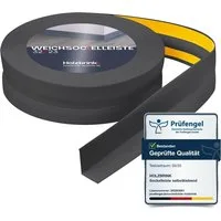 HOLZBRINK Sockelleiste HOLZBRINK selbstklebend PVC 32x23mm, 1 m, L: 100 cm, 1m Rolle, Küchenleiste Abschlussleiste für Badezimmer Farbe: Dunkelgrau