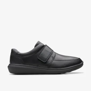 Watchet Riemen Schwarze Leder Schuhe