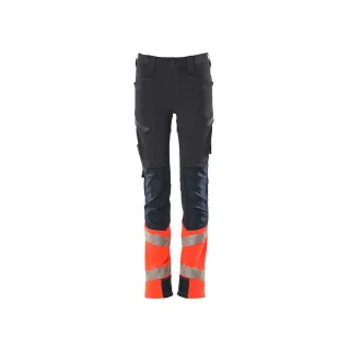 MASCOT Hose für Kinder ACCELERATE SAFE Schwarzblau / Hi-vis Rot 140 - 19979-311-10222-140