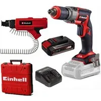 Einhell Akku-Trockenbauschrauber Trockenbauschrauber TE-DY 18 Li- BL Akku 2.5 Ah, Magazin, Koffer