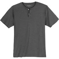 redfield Rundhalsshirt Redfield Übergrößen T-Shirt anthrazit melange Bruce