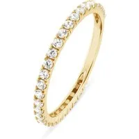 CHRIST Fingerring CHRIST Damen-Damenring 375er Gelbgold Zirkonia, Zirkonia