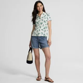 Supima-Poloshirt für Damen in Petite-Größe, Damen, size: petite, Blau, Baumwolle, by Lands' End