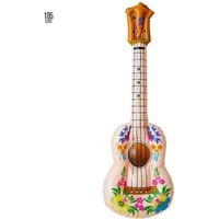 Widmann S.r.l. Aufblasbares Partyzubehör Aufblasbare Hawaii Gitarre 'Hula', 105 cm