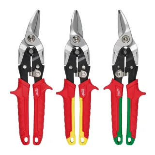 Milwaukee Blechscheren-Set gerade 3-teilig - 4932499020