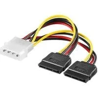 Stromadapter 5,25" auf 2x 15-Pin SATA Retail