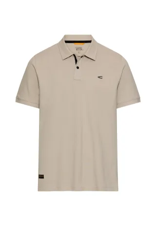 camel active - Poloshirt mit Druckknöpfen light beige - Gr. - XL