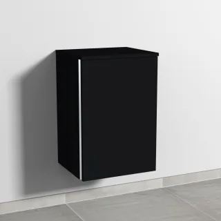 Sanipa 3way Unterschrank mit 1 Tür, Schwarz-Matt, BS14108 BS14108