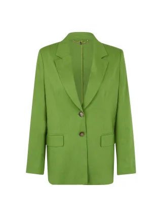 Marc Cain Collections - Langer Blazer mit Schulterpolstern garden green - Gr. - 44