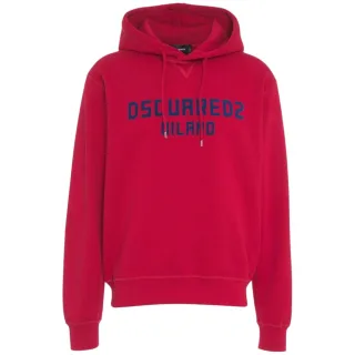 Dsquared2 Milano Logo Cool Fit Red Hoodie