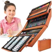 MAALEO Malpalette Malkoffer 177 Kunstset, Inspiration zur Entwicklung von Kreativität und Talent