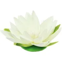 Kunstblume Künstliche Schwimmblume Seerose für Tischdeko und Teich, 2 Stück, Florists Products, Höhe 5.5 cm