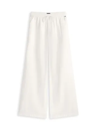 Tommy Jeans - Loose Fit Hose aus Leinenmix mit Tunnelzug weiß - Gr. - S