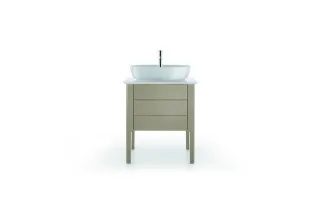 Duravit Luv Konsolenwaschtischunterbau bodenstehend Taupe Seidenmatt 638x450x743 mm - LU956506060 LU956506060