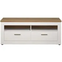 trendteam Lowboard Shade, TV Schrank Fernsehschrank Medienschrank Kommode Weiß 148x59x45cm