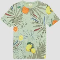 s.Oliver Kurzarmshirt T-Shirt T-Shirt mit All-over-Print