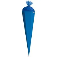 Roth Schultüte ROTH Bastelschultüte 85cm BLAU ultramarinblau 6eck