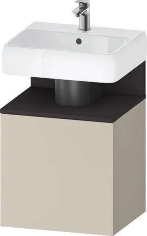 Duravit Qatego Waschtischunterbau wandhängend Taupe Supermatt 490x420x645 mm - QA4077L80830000 QA4077L80830000