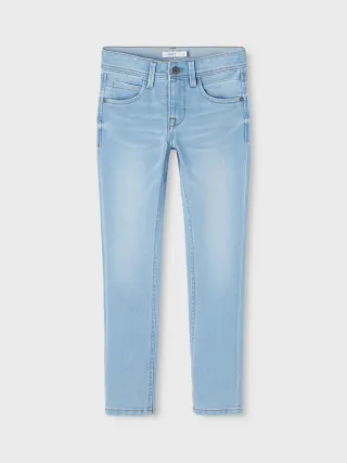 NAME IT - NKMSILAS XSLIM JEANS 2002-TX NOOS Light Blue Denim - Gr. - 110