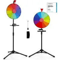 COSTWAY Spiel, 97-155 cm höhenverstellbar Glücksrad, Metall