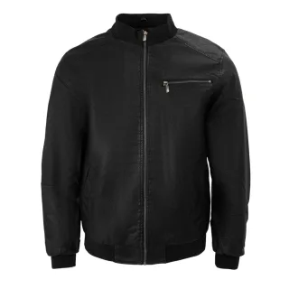 Firetrap - Bomberjacke für Herren, Gewaschen (Schwarz)