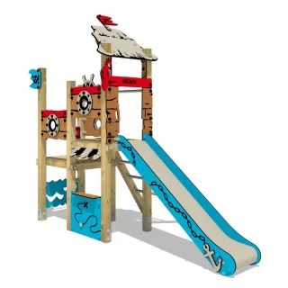 Professioneller Spielturm EN 1176 - Öffentlicher Spielplatz PRO MAGIC Wave+ für Kindergarten - 9x9 cm Pfostenkappen Konstruktion Outdoor Wickey